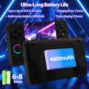 Upgraded XF40H Handheld Game Console, Retro Gaming Console Preloaded Classic Games with Multiple Emulators, 4.0 Inch 4K HD IPS Screen Open Source Linux System, Pocket Video Gaming (Black-128G)