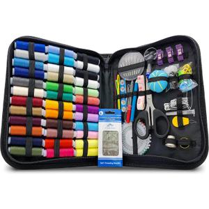 Vellostar Large Sewing Kit for Adults & Beginners  Portable Needle and Thread Kit with Professional Sewing Supplies & Accessories for Home Clothing Repairs, 36XL-Color Threads, 30-Assorted Needles