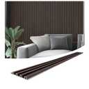 Art3d Slat Wall Panel for Modern Decor, WPC Acoustic Diffuser Panel, 8-Pack 96 x 6in. Black Walnut