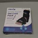 REVIX Ankle Ice Pack Wrap for Foot Discomfort Soothing, Reusable Gel Ice Packs with Cold Compression Therapy, Cold Wrap for Enhanced Comfort and Post-Workout Recovery, Black