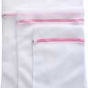 6Pcs Heavy Duty Zippered Laundry Bags 12 x 16 Inches - Double Layer Fine & Mesh Wash Bags for Delicates, Lingerie, Bras, Clothes Protector