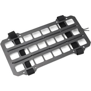 Vehicle Rigid MOLLE Panel, Car Sun Visor Organizer Tactical Gear Rack, EDC Pouch Tool Holster Truck Equipment Mount Plate, Auto Interior Modular Storage Shelf Accessories (Visor Panel)