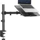 HUANUO Laptop Desk Mount - 17' to 32' Monitor Arm, Ventilated Tray, Fully Adjustable with Tilt, Swivel & Rotation, Holds up to 22 lbs