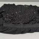 Women's Plus Size Lace Chffon Long Maxi 3/4 Sleeve V-Back Formal Dress (Black), 16 Plus 