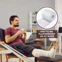 Jecery 1/4" x 6" x 2.5 Yard Adhesive Felt Padding Felt Adhesive Roll Orthopedic Part for Wound Cushioning, 1 Roll(White)