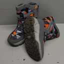 Boys Girls Snow Boots Outdoor Waterproof Winter Kids Shoes Grey/ Orange, 11 Little Kid