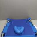 DUMOS Lounge Chair Outdoor, Beach Tanning Chair with Face Hole, Blue, 71.9×21.5×11.8 IN