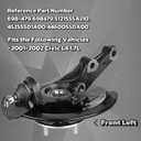 Front Steering Knuckle & Wheel Bearing Hub Assembly Compatible with Honda Civic 2001-2002 L4 1.7L,Left Driver Side Replaces # 51215S5AJ10,698-47945255S01A00,44600S5DA00