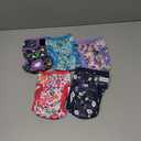 5 Pack Reusable Diapers for Doggie, Highly Absorbent Dog Diapers Female for Pet with Incontinence or Frequent Urination, Small Dog Diapers Female, Flowers, S