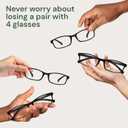 Gaoye +0.75 Reading Glasses Men - Blue Light Blocking Lenses, TR90 Frames, UV400 - Eyeglasses with Clear Vision