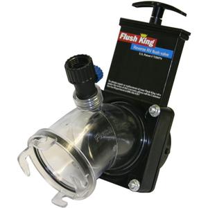 Valterra Flush King 45 Degree Reverse Flush Valve Attachment for RV, Camper, Trailer