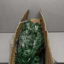  7 FT Pre-Lit Artificial Xmas Tree with Colorful Fiber Optics & 697 PVC Branch Tips