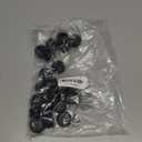 EZends Premium Grade 1 1/4 Inch Round Plastic Plugs, Extra Durable 14-20 Gauge (20 Pack) Pipe Plug Tubing End Cap, Black Round End Caps, Durable Chair Glide Sliders, Furniture Floor Protection