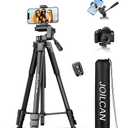 JOILCAN Phone Tripod Stand - 67" Aluminum Extendable Tripod , Portable Tripods for iPhone Photos Selfie & Video
