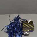 Navy Blue Gift Candy Box with Gold Dots Bulk 2x2x2 inches with Ribbon Party Favor Box for Birthday Graduation Party, Gold Dots,Pack of 50