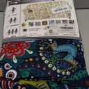 hyha Couch Covers, Chair/Sofa Covers, Floral Pattern, Stretch, Printed, 2 Pieces, Armchair Slipcover, Separate Couch Cushion Slipcover, Furniture Protector for Dogs(Armchair, Paisley Floral) (Small, Blue Green)