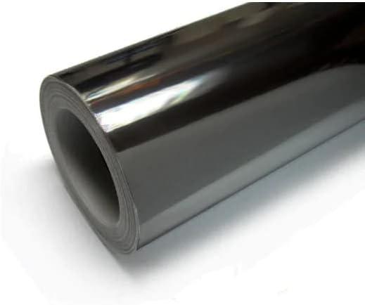 RockRose Mirror Brushed Chrome Black Vinyl Wrap, Anti-Wrinkle, Air Release Automotive Bubble Wrap, Self Adhesive Car Vinyl Sticker DIY Decals 1FT x 5FT