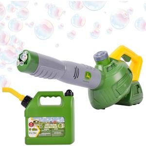 John Deere Bubble Leaf Blower Toy for Kids Includes 24oz Bubble Refill Gas Can, Outdoor Bubble Machine for Kids, Easy to Use, Outdoor Play, Great Gift Toddler 3+