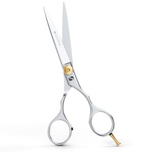 5.5" Hair Cutting Scissors For Professional, Barber & Hairdresser - Hair Shears For Cutting, Trimming, Grooming, Precision, Facial Hair - Right Hand Hair Scissors For Men, Women, Kids, Adults.
