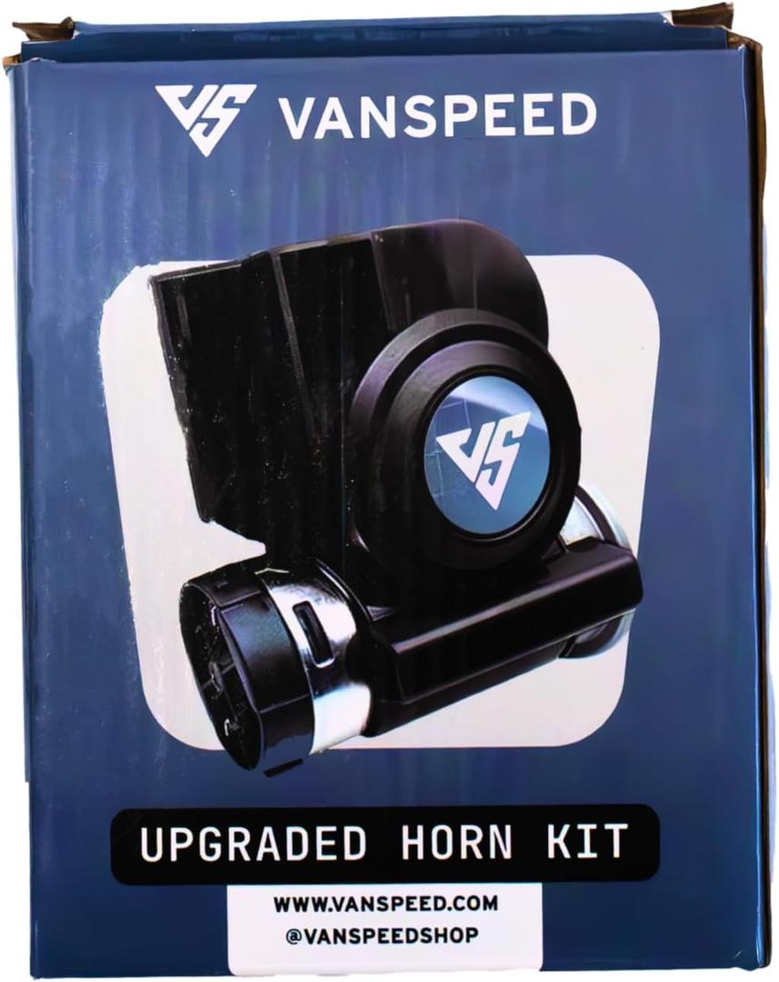 VanMart Vanspeed Sprinter Upgraded Horn Kit for 2019-2022 Mercedes-Benz Sprinter - 150db Loud Horn with Plug & Play Harness, Mounting Bracket & Hardware - Easy Install