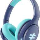 seenda Active Noise Cancelling Headphones for Kids, HEO-303 Bluetooth 5.4 60H Playtime Type C Fast Charging, 74/85/94 dB Safe Volume Limit Headset with Mic for Ipad, Airplane, Travel, Blue