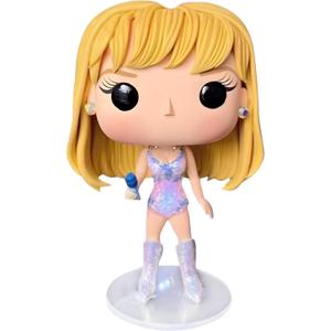 Cute Singer Doll Epoxy Resin Fashion Dolls Singing Modeling, Charms Cartoon Style,The Best Gift for Music Fans and Friends (Pink)