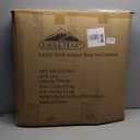 Easy-Going Waterproof Patio Chair Cushion Back 19x16 in + Seat 19x19x3 in Non-Slip Outdoor Seat Cushion with Zipper and Handle Orange