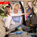 Helteko Backseat Car Organizer, Kick Mats Back Seat Protector with Touch Screen Tablet Holder, Back Seat Organizer for Kids, Travel Accessories with 9 Storage Pockets 2 Pack, Black