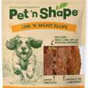 Pet 'n Shape Chik 'n Breast Jerky Dog Treats - 2 Pound | Premium chicken breast recipe, Limited ingredients, Wheat and soy free, Training reward, For all life stages, High protein, Best By 10/16/2026