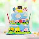 DOITOOL 36 Pcs Back to School Cake Decoration Flags for Party Desserts Classroom Supplies Cake and Cupcake Toppers School Activity Decorations