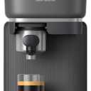Philips Baristina Espresso Machine, Grind, Tamp & Brew Coffee Beans in One Swipe, Compact, 16 Bar Pump Pressure, Automatic Grinder, Black with Black Portafilter (BAR300/60)