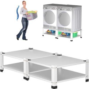 GarveeHome Laundry Pedestal,Heavy Duty Steel Washer and Dryer Stand,28" Wide,14" Height,Universal Washing Machine Raiser,Washing Machine Base Stand Dryer Base Platform,800Lbs Capacity