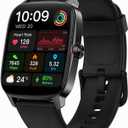 Smart Watch for Men Women, 1.85" HD Touch Screen Smartwatch with Bluetooth Answer/Make Calls, Fitness Tracker Compatible with iPhone Samsung Android iOS Dark Black