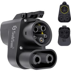 SubSun NACS to CCS Adapter,Tesla Charger Adapter for EV Charging at Tesla Supercharger Stations,Fast DC Charging Tesla to CCS Adapter for Ford,Rivian,GM,Volvo and Polestar EVs