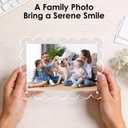 3 x 3 Pack Acrylic 4x6inch Magnetic Picture Frame,Double Sided,10+10mm Thick Block,Picture Frames Acrylic Photo Scalloped Frames Freestanding Gifts for Desk,Fridge, Locker,Office Cabinet(Clear,4x6)