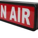 ON AIR LED Light Recording Warning Sign - Simple ON/OFF Switch - Up Lighted Broadcast Sign for Studio/Home/Company/Desk or Wall Decor