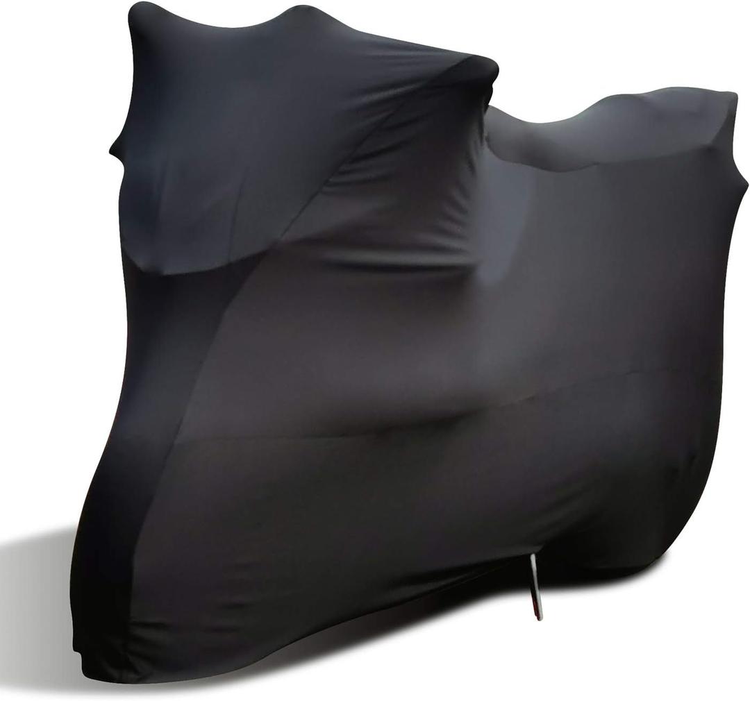 WinPower Indoor Motorcycle Cover Stretch Elastic Dustproof Covers for Motorbikes, 96inches (XL(96 x 41 x 49 inches))