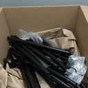 8 Pack 5Ft String Light Poles,Light Poles for Outside String Lights,Outdoor Light Poles with Fork,Metal Pole Stand for Patio,Backyard,Deck