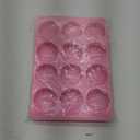 Actvty Round Chocolate Cookie Molds, 3 Pieces 12-Cavity Cylinder Chocolate Silicone Molds for Covered Oreo, Cookies Candy Jelly Mini Cakes and Muffin Baking(Pink)