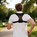 Ycctvar Back Brace Posture Corrector for Women Men Shoulder Support Straightener Pain Relief Upper Spine Hunchback Thoracic Device Plus Size Straps Correction Fixer Trainer Best Straight Black Medium