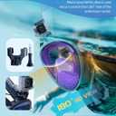 Greatever Full Face Snorkel Mask, Snorkeling Gear for Adults with Latest Dry Top Breathing System and Detachable Camera Mount, Foldable Snorkel Set for Family Snorkeling Trips, Anti-Fog & Anti-Leak