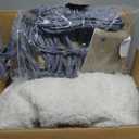 SEALY Electric Blanket King Size, Flannel & Sherpa Heated Blanket with 10 Heating Levels & 1-12 Hours Auto Shut Off, Fast Heating Warming Blanket, Machine Washable, Beige, 100 x 90 Inch