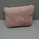 BEDELITE Travel Blanket with Bag, Ultra-Soft Jacquard Fleece Blanket with Luggage Sleeve & Backpack Clip, Airplane Blanket Travel Essentials, Pink (40"x65")