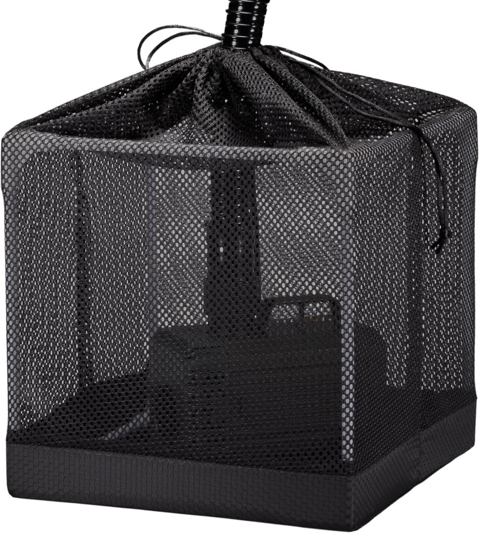 Fineday Pond Filter, Anti-Clogging Cube Outdoor Mesh Water Pump Barrier Bag Box Basket (7 inch Patchwork)