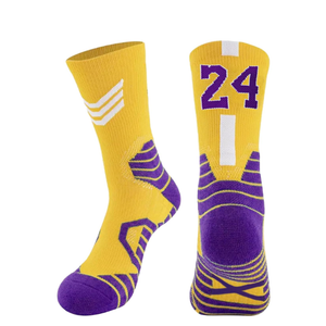 Basketball Socks - Men & Women Athletic Running Compression Cushion Team Number Socks