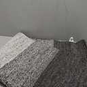 Kitinjoy Indoor Outdoor Door Mat, 48x32 Non-Slip Absorbent Dirt Trapper, Low-Profile Washable Inside Entrance Front Floor Mat, Sturdy Soft Entry Doormats for Entryway, Grey