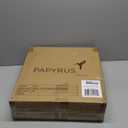 Papyrus 24" Pre-Lit Frosted Blue Spruce Artificial Wreath, Warm White Light, Battery Powered, Indoor/Outdoor