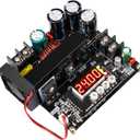 DROK DC Boost Converter 900W, 8-60V to 10-120V 15A Step Up Converter Adjustable Voltage Regulator Output 48V 24V 12V Power Supply with LED Display Cooling Fan