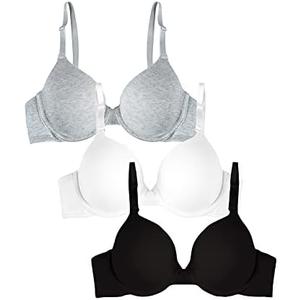 Fruit of the Loom Womens Smooth Cotton T-Shirt Bra - Ultra-Soft, Flexible, and Invisible Under Tees 38D