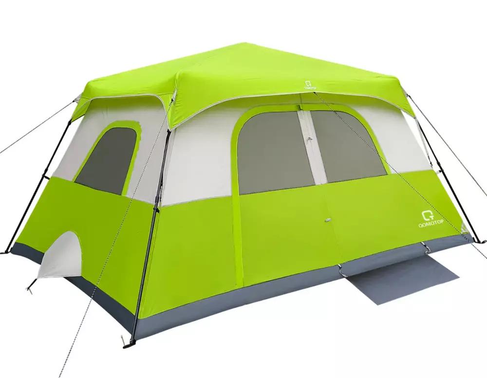 QOMOTOP Camping Tent 8-Person Instant Cabin Tent - QTIC06  Green